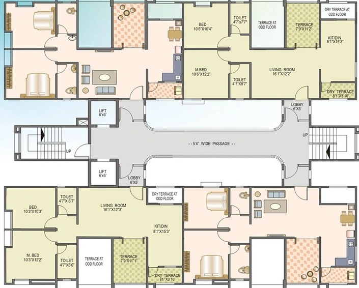 Floor Plan of Suyog Leher in Kondhwa, Pune - Image 203779