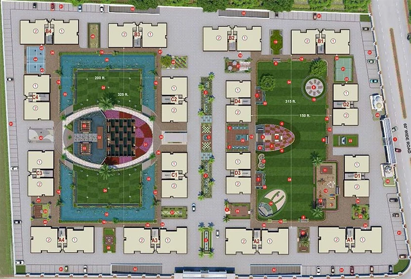 Master Plan of Happy Celebrity Greens in Vesu, Surat - Image 203810