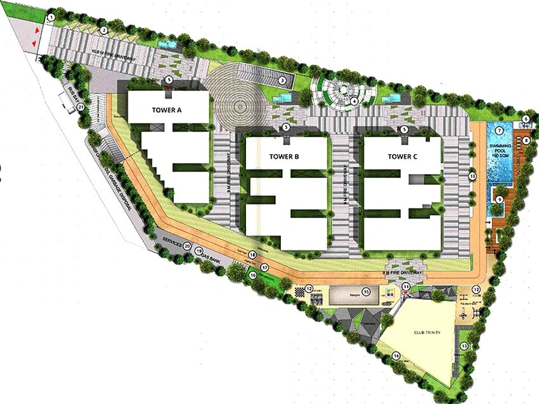 Master Plan of Namishree Trident in Vanasthalipuram, Hyderabad - Image 203834
