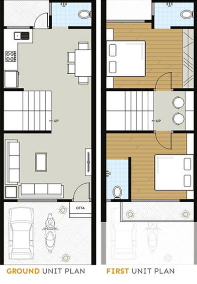 2 BHK House/Villa in Santeria Marigold in Masma, Surat - Image 827198