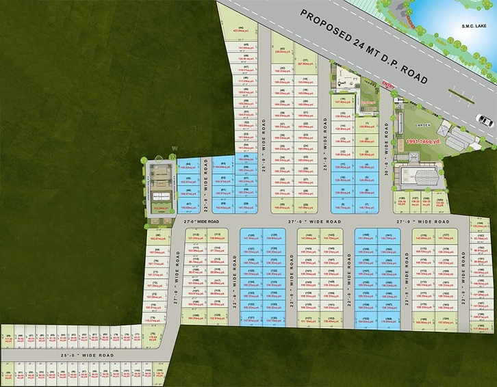 Master Plan of Shiva Dhanush Villa in Jahangirabad, Surat - Image 203885