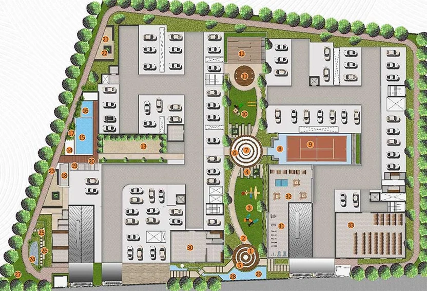 Master Plan of Akshita Heights 6 in Malkajgiri, Hyderabad - Image 203922