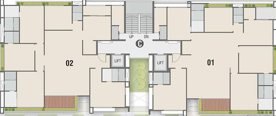 Floor Plan of Shreepad Vivanta in Pal, Surat - Image 203933