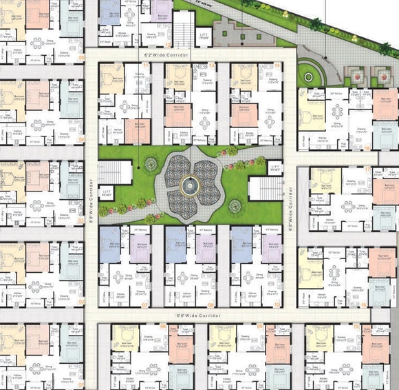 Floor Plan of Akshita Heights 3 in Secunderabad, Hyderabad - Image 203940