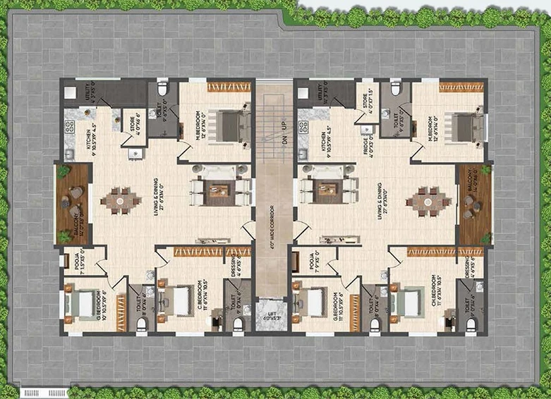 Master Plan of GK Park East End in Kapra, Hyderabad - Image 203960