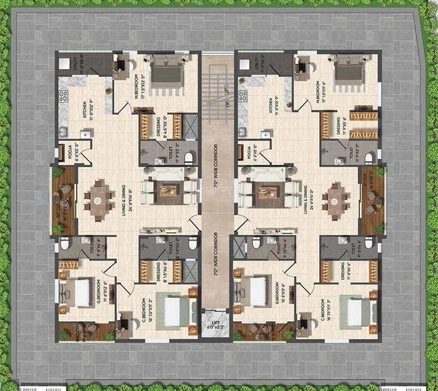 Master Plan of GK Ram's Arcade in Kapra, Hyderabad - Image 204000