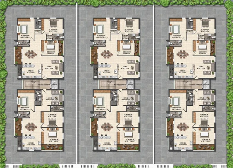 Master Plan of GK Triad in Sainikpuri, Hyderabad - Image 204007