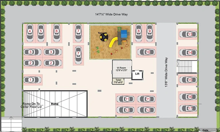Master Plan of Jubilee Lakshmi Nivas in LB Nagar, Hyderabad - Image 204019