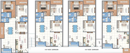 Floor Plan of Saanvi Ambience Homes in Puppalaguda, Hyderabad - Image 204051