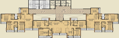 Floor Plan of Kasturi Regius in Kharghar, Navi Mumbai - Image 36071