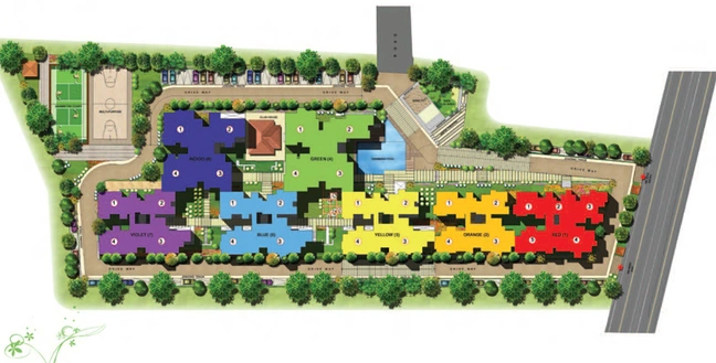 Master Plan of DSR Rainbow Heights in HSR Layout, Bangalore - Image 204144