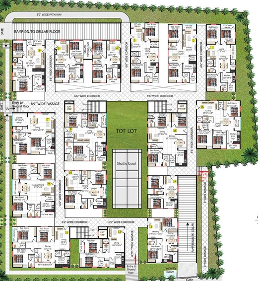 Master Plan of Shriya Sk Wonders NCB in Kondapur, Hyderabad - Image 204157