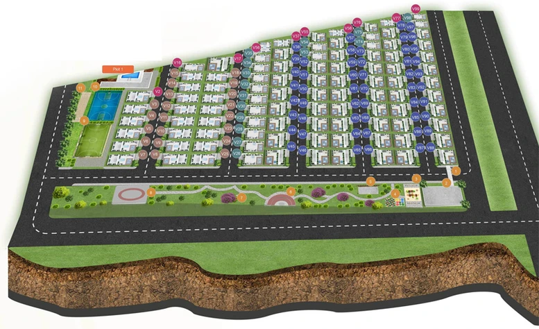 Master Plan of Konig North County in Yelahanka, Bangalore - Image 204174