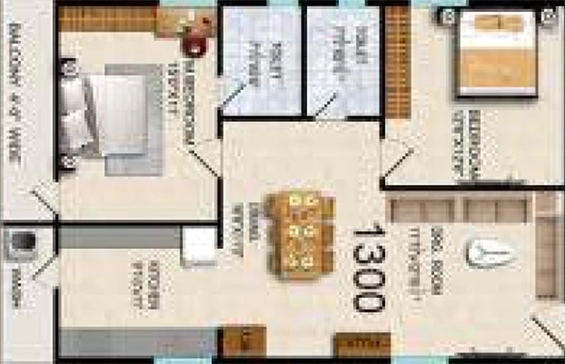 2 BHK Flat in Vasavi Sukhii Balaji Bhuvana in Mangalam, Hyderabad - Image 827316