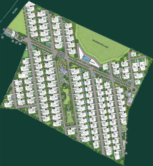 Master Plan of Aalay Rolling Meadows in Maheshwaram, Hyderabad - Image 204235