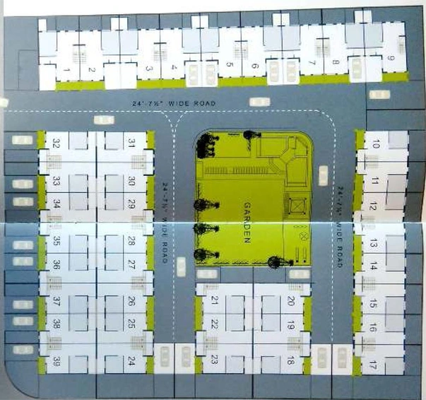 Master Plan of Narnarayan Dharm Kutir in Hathijan, Ahmedabad - Image 117677