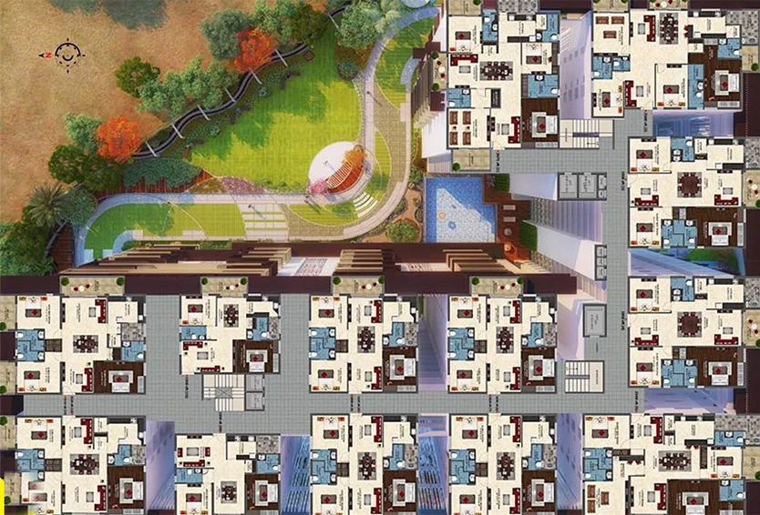 Floor Plan of Ashoka Liviano in Gachibowli, Hyderabad - Image 204270