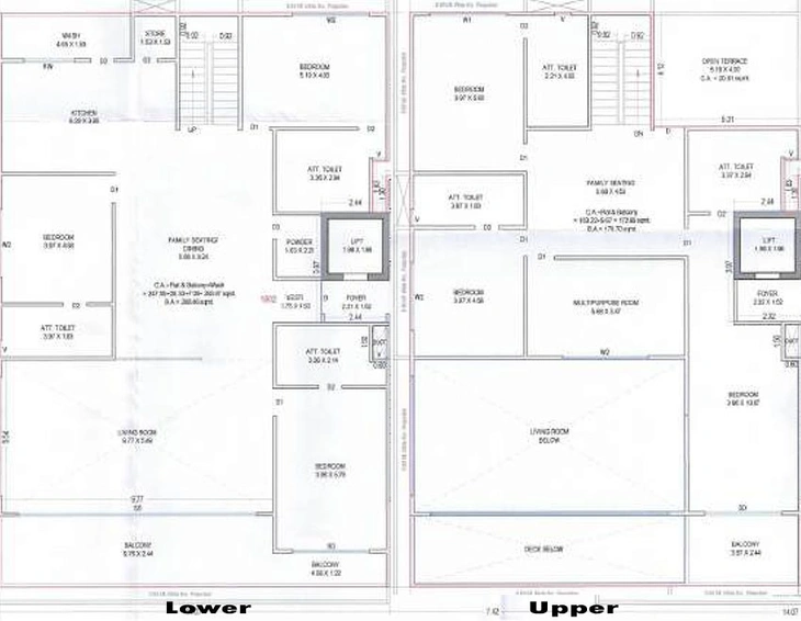 6 BHK Penthouse in Waves Live by the River in Pal, Surat - Image 827363