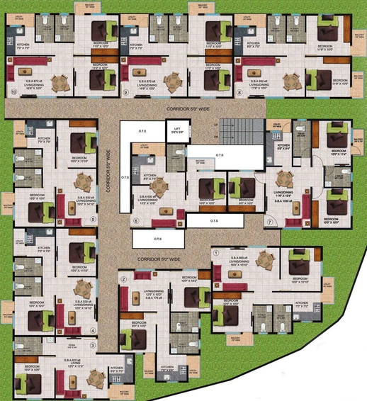 Floor Plan of Prabhavathi Innovation in Bannerghatta, Bangalore - Image 204308