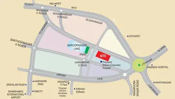 Location of HSR Amruta Akash - Image 204324