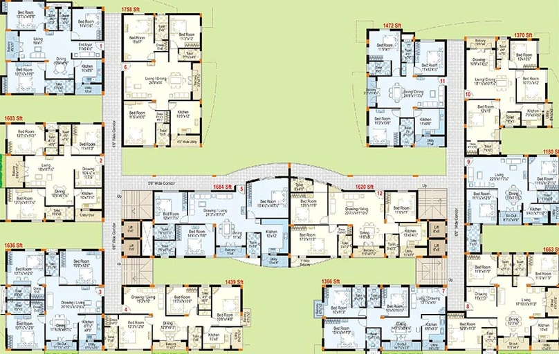 Floor Plan of Maphar Calyx in Kondapur, Hyderabad - Image 204341