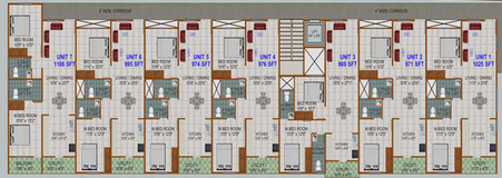 Floor Plan of Prabhavathi Lotus 2 in Bommanahalli, Bangalore - Image 204347