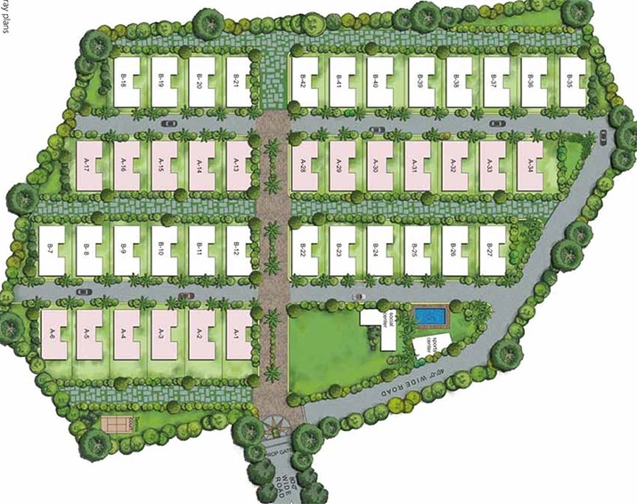 Master Plan of Northstar Eden Garden in Kokapet, Hyderabad - Image 204436