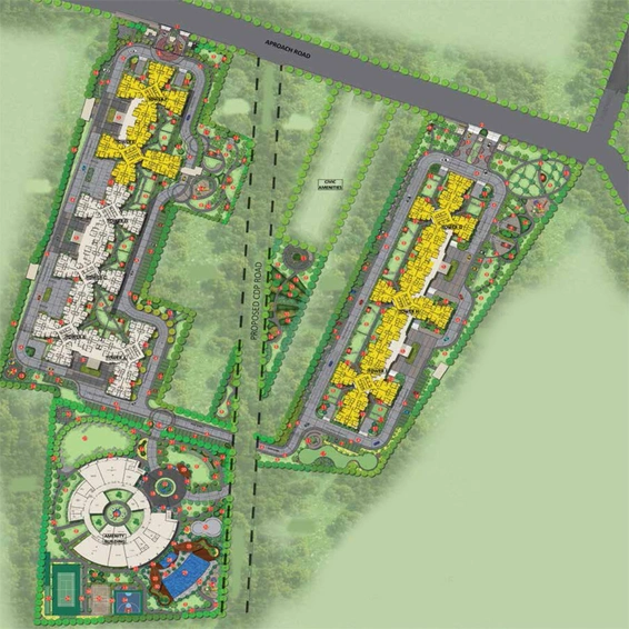 Master Plan of Shriram O2 Homes in Yelahanka, Bangalore - Image 204502