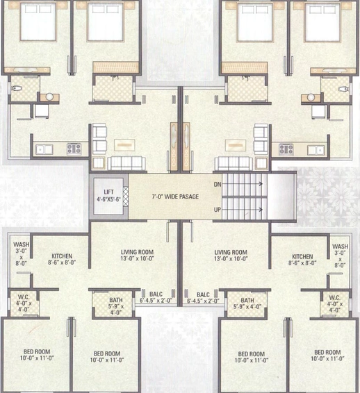 Floor Plan of Samarth Silver Stone in Waghodia Road, Vadodara - Image 204534
