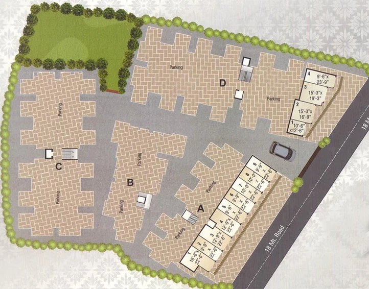 Master Plan of Samarth Silver Stone in Waghodia Road, Vadodara - Image 204535