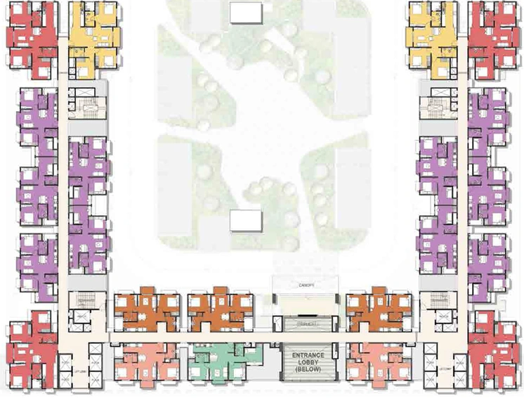 Floor Plan of Brigade EL Dorado - Dioro And Beryl in Bagalur, Bangalore - Image 204541