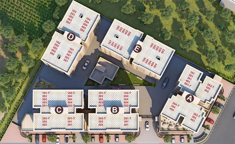 Master Plan of Shree Solaris 2 in Bhayli, Vadodara - Image 204592
