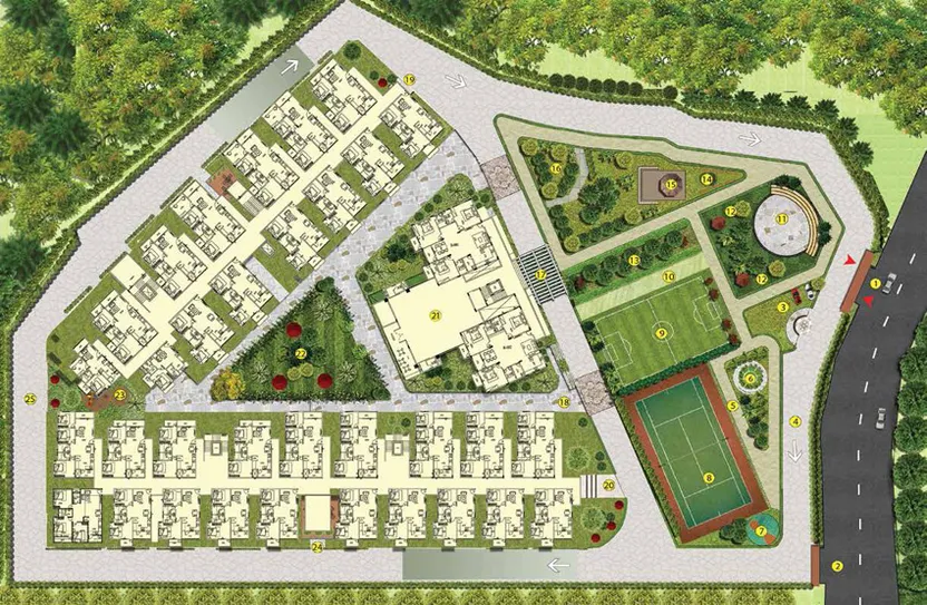 Master Plan of Subram Jade Gardens in Nagasandra, Bangalore - Image 204673