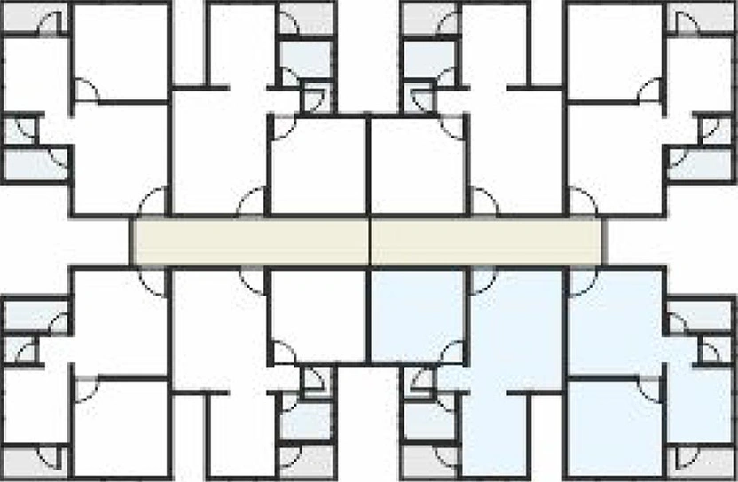 Floor Plan of Suraksha Aakruthi Township in Uppal, Hyderabad - Image 204704