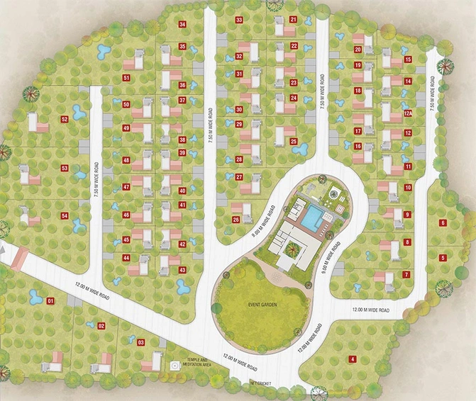 Master Plan of Vistara Kalrav Farms in Mokhasan, Gandhinagar - Image 204731