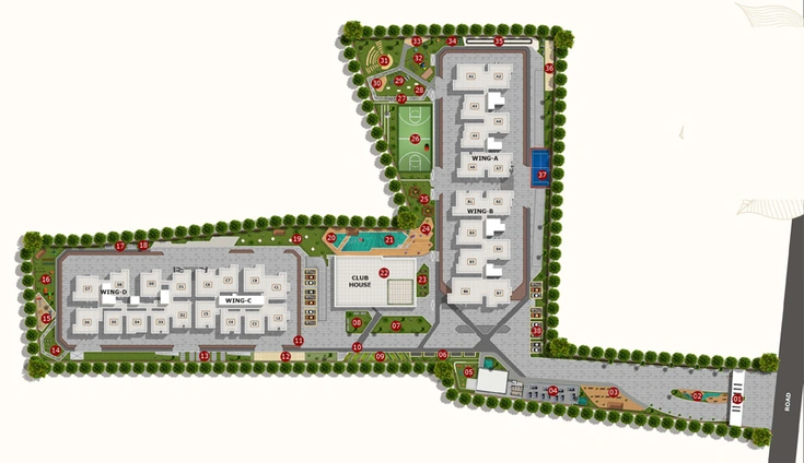 Master Plan of United Sai Greenwoods Phase 2 in Whitefield, Bangalore - Image 204723