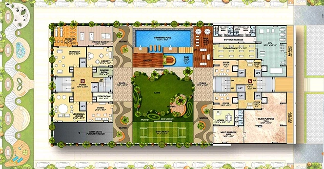 Master Plan of DV The Privilon in Kudasan, Gandhinagar - Image 204761