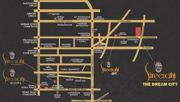 Location of Shreenathji The Dream City - Image 204821
