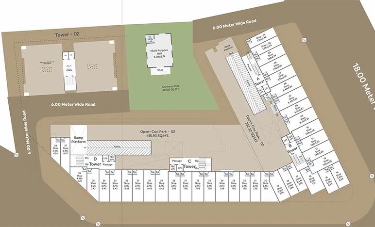 Master Plan of Shubh Icon in Makarpura, Vadodara - Image 204840