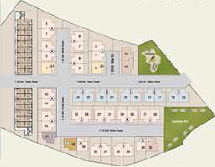 Master Plan of Urban Shubh Residency 1 in Dabhoi Road, Vadodara - Image 204847