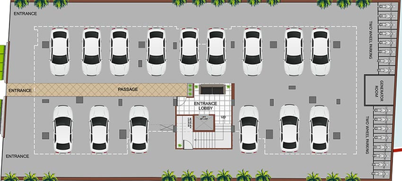 Master Plan of Sophisticated Shubham Aura in Subhanpura, Vadodara - Image 204886