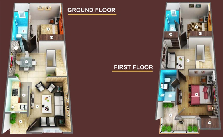 3 BHK House/Villa in Home Toppers Kamakhya Villas in Greater Noida West, Greater Noida - Image 827557