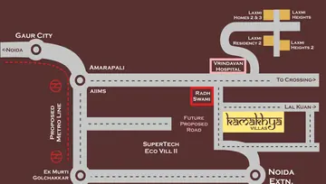 Location of Home Toppers Kamakhya Villas - Image 204898