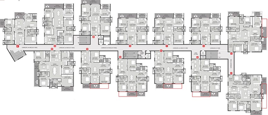 Floor Plan of Om Sree Delight in Yapral, Hyderabad - Image 204942