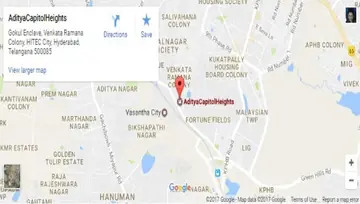 Location of Aditya Capitol Heights - Image 204929