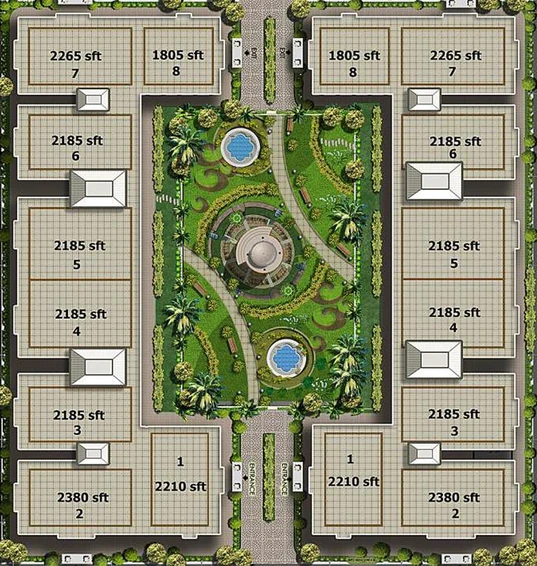 Master Plan of Aditya Eden Park in Nallagandla, Hyderabad - Image 204953