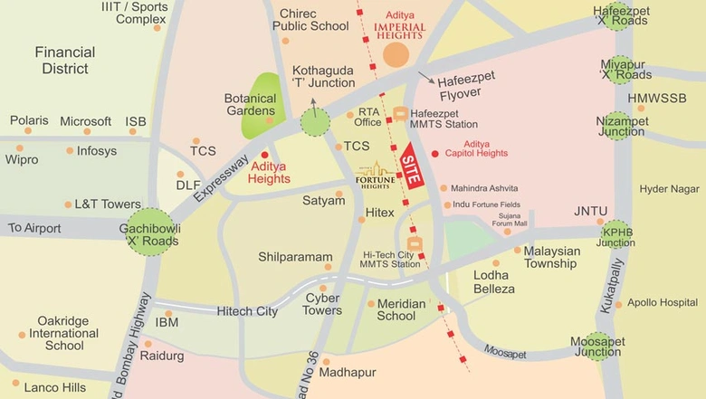 Sample Apartment of Aditya Fortune Heights in Hitech City, Hyderabad - Image 204971