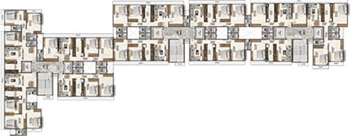Floor Plan of PCPL Nirvana Residency in Malad West, Mumbai - Image 31792