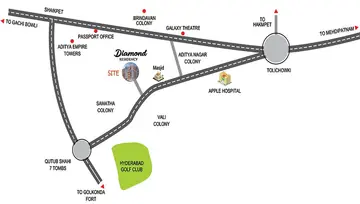 Location of Qmaks Diamond Residency - Image 205020