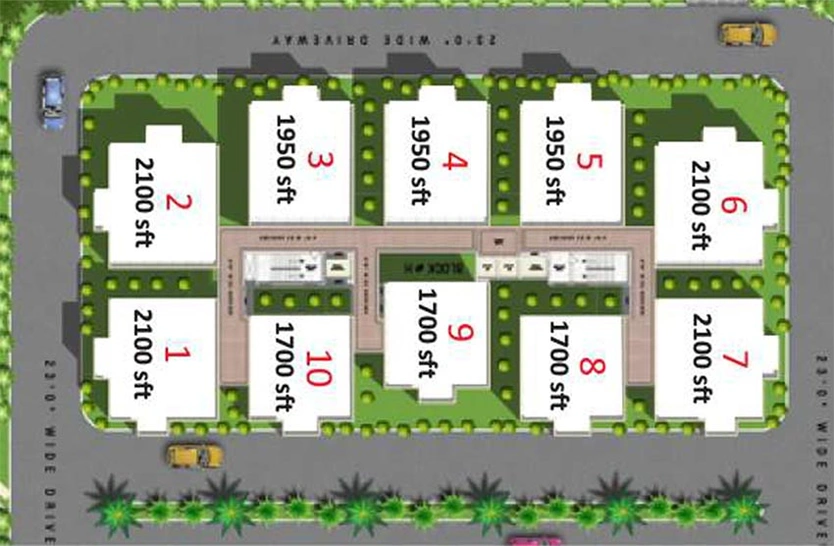 Master Plan of Aditya Platinum in Shaikpet, Hyderabad - Image 205017